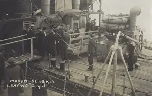 General Denikin and family arriving at Southampton