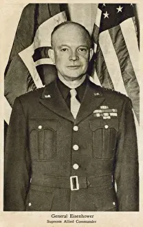 Banner Prints: General Dwight Eisenhower, Supreme Commander, Allied Forces