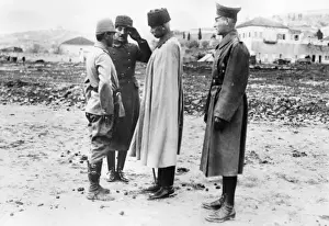 Alliance Prints: General Falkenhayn and staff member, Palestine Front