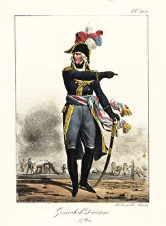 Warfare Prints: General in the French Revolutionary Army, 1795
