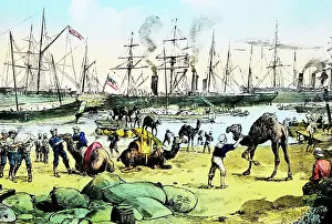 General Graham landing at Trinkitat during Sudan War
