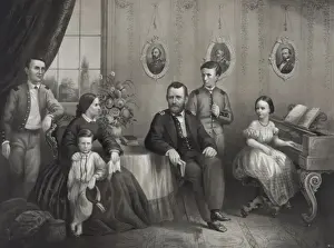 Spinet Prints: General Grant and his family