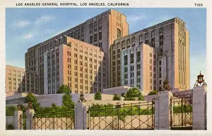 Angeles Prints: General Hospital, Los Angeles, California, USA