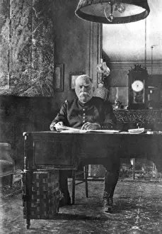 Joffre Prints: General Joffre at his desk, WW1