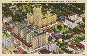 Images Dated 22nd January 2018: General Motors and other buildings, Detroit, Michigan, USA
