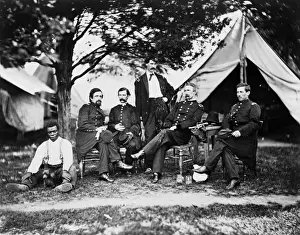 General Napoleon Bonaparte McLaughlen and staff near Washing