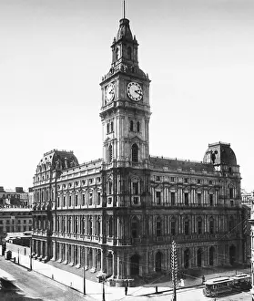Melbourne Prints: General Post Office Melbourne Victoria Australia early 1900s