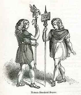 Bearers Prints: General Romans, standard bearers