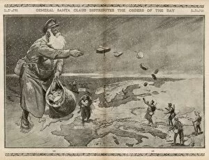 Images Dated 6th April 2017: General Santa Claus - WW1Christmas cartoon