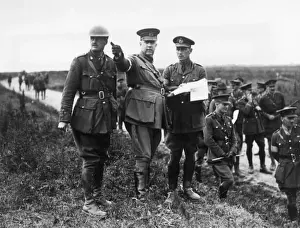 Pointing Prints: General Sir Arthur Currie directing a practice attack