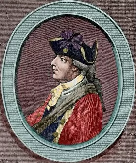 Images Dated 17th January 2013: General Sir Henry Clinton (1730-1795). Engraving. Colored