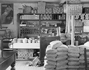 Alabama Collection: General store interior. Moundville, Alabama