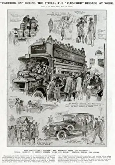 Volunteers Prints: The General Strike - Carrying On 1926