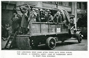 The General Strike - lorry transporting passengers