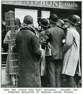 Marconi Prints: The General Strike - reading wireless bulletins 1926