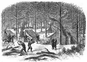 Wooded Prints: General Stuarts Headquarters; American Civil War, 1864