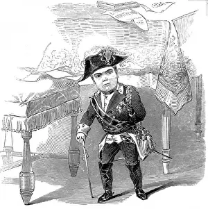 Stratton Prints: General Tom Thumb as Frederick the Great, 1845