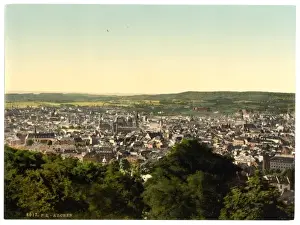 General view, Aachen, the Rhine, Germany