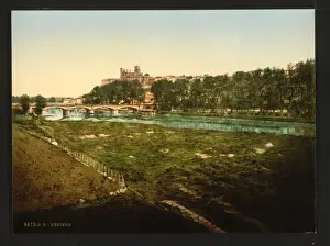 Beziers Prints: General view, Beziers, France