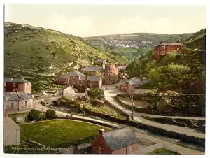 Boscastle Prints: General view, Boscastle, Cornwall, England