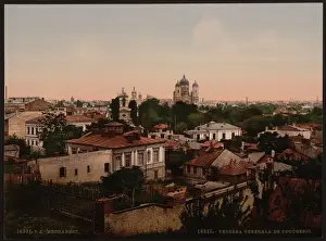 Bucharest Prints: General view, Bukharest, Roumania