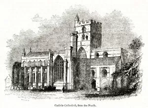 Crenellation Gallery: General view of Carlisle Cathedral, Cumbria