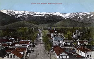 Nevada Collection: General view of Carson City, Nevada, USA