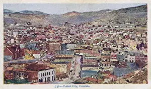 General view of Central City, Colorado, USA