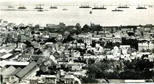 Levy Prints: General view of Cherbourg, France