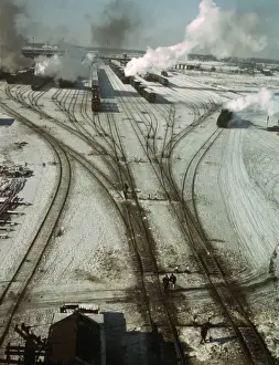 Classification Prints: General view of one of the classification yards of the C & N
