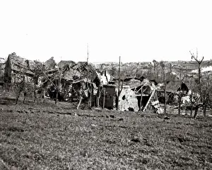 General view of Combles, France, Western Front, WW1