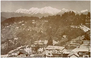 Himalayan Prints: General view of Darjeeling, British India