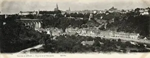 Dinan Prints: General view of Dinan, France