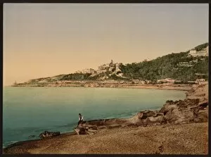 Bordighera Collection: General view from the east, Bordighera, Riviera