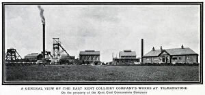 Images Dated 1st June 2021: General view of the East Kent colliery Companys Works at Tilmanstone