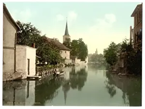 Erfurt Prints: General view, Erfurt, Thuringia, Germany