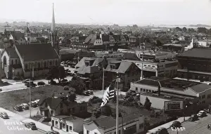 Inns Prints: General view of Eureka, Humboldt County, California, USA