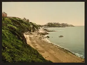 Granville Prints: General view Falaises de Donville, Granville, France