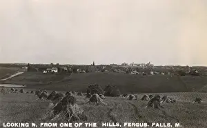 Stooks Prints: General view of Fergus Falls, Minnesota, USA