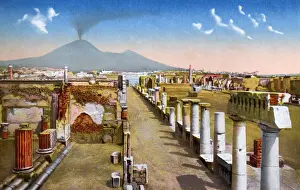 Excavated Prints: General view of the Foro Civile, Pompeii, Italy