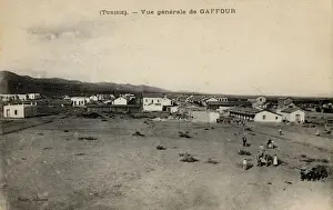 Tunisia Prints: General view of Gaffour (Gaafour), Tunisia, North Africa