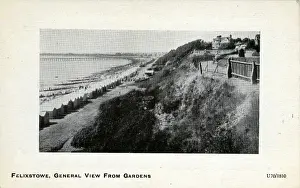 Harwich Prints: General View from the Gardens, Felixstowe, Suffolk