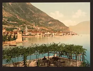 Garda Prints: General view, Gargnano, Lake Garda, Italy