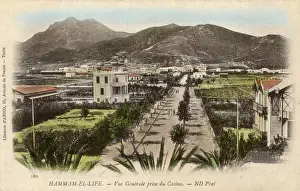 Tunisian Prints: General view of Hammam-Lif, Tunisia, North Africa