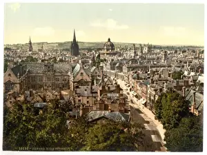 General view and High Street, Oxford, England