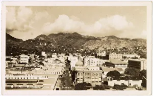 General view of Honolulu, Hawaii, USA, taken from Aloha Tower Date: circa 1930
