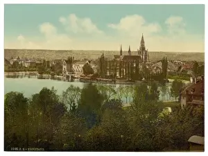 Konstanz Prints: General view from the hotel, Constance (i. e. Konstanz), Bade