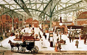 General view inside Marylebone Station, London General view inside Marylebone Station, London