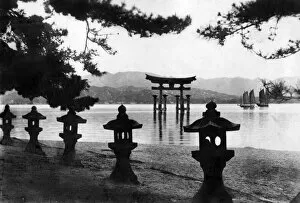 Gate Gallery: General view of Itsukushima Shrine, Japan