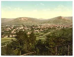 Thuringia Prints: General view, Jena, Thuringia, Germany
